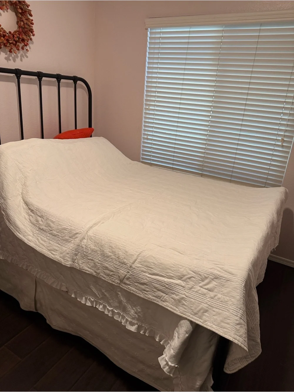 HORIMOTE HOME 100% Prewashed Cotton Off-white Quilt Set Twin Size, Geometric